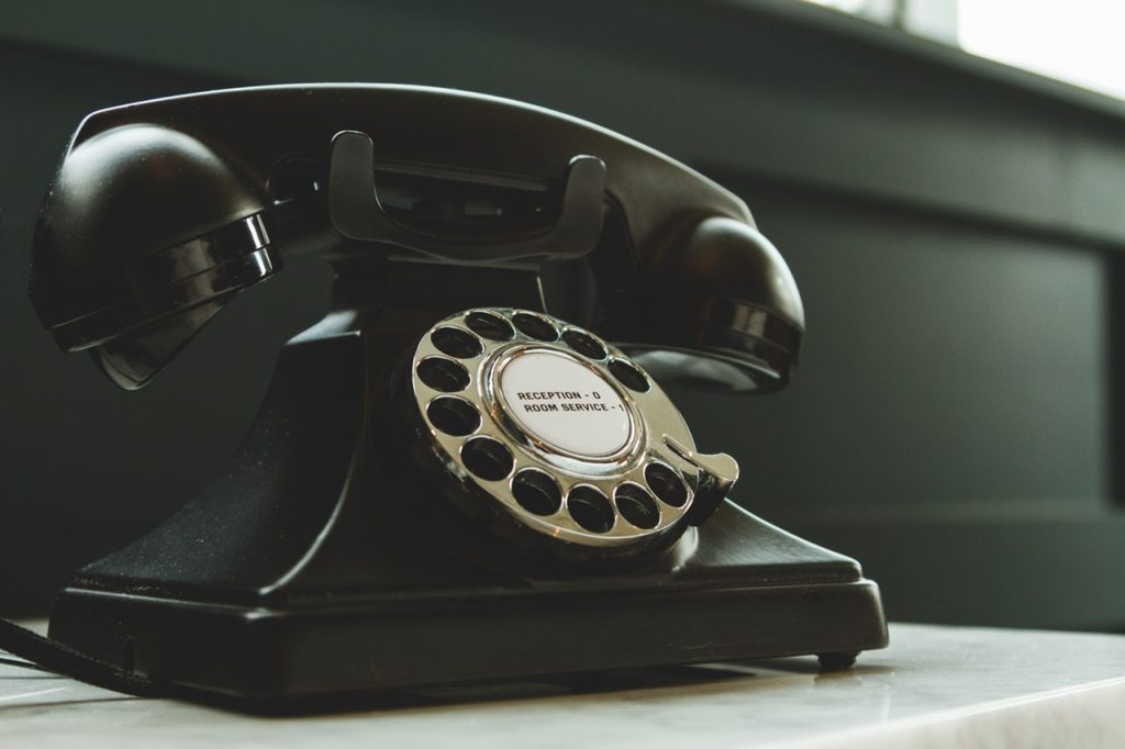 Black Rotary Telephone